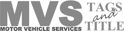 Motor Vehicle Services Tags and Title Logo
